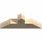 Ekena Millwork Portland Rough Sawn Timber Gable Bracket, Douglas Fir, 36"W x 12"H x 6"D x 6"F, 8/12 Pitch GBW036X12X0606POR00RDF - alternate 3